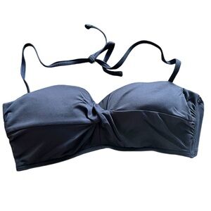 Women’s‎ Moontide Navy Blue Twist Front Bandeau Halter/Strapless Bikini Top Sz 6